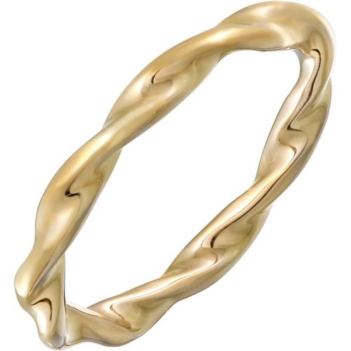 Bague Femmes Pile Torsadée Filigrane Couleur Or[Q2669]