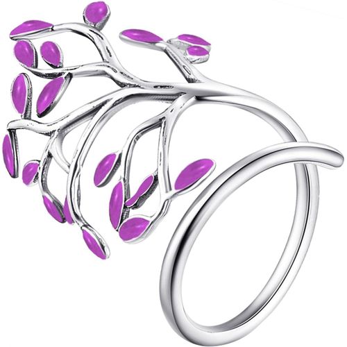 Bague En Argent Sterling 925 Bague Arbre De Vie Bague Ouverte En Argent Sterling Bague Personnalisée En Argent Sterling Pour Femme[Q1575]