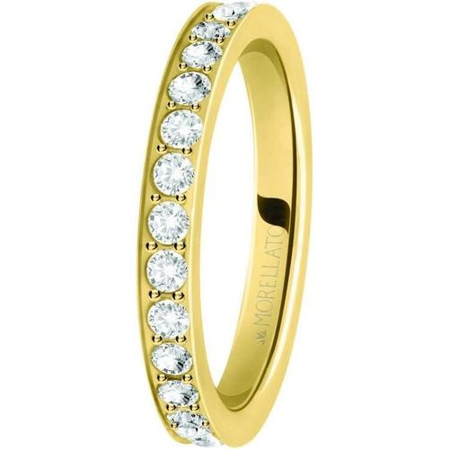 Bague Pour Femme, Collection Love Rings, En Acier, Pvd Or Jaune Et Cristaux - Sna39[Q1601]