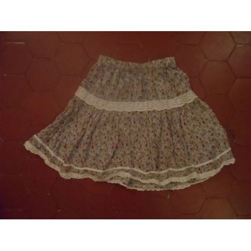 Jupe Voile De Coton Imprimé Fleurs Sweet Memories