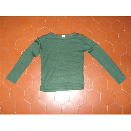 Pull Jersey Polyester Vert Ikks