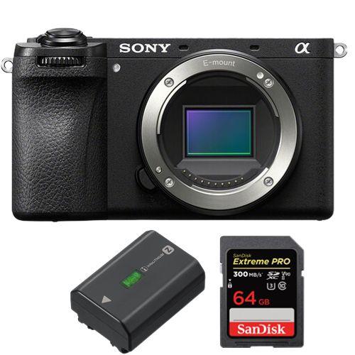 Appareil photo sans miroir Sony a6700+batterie Sony NP-FZ100+SanDisk 64Go Extreme Pro SDXC UHS-II U3 V90 300 Mo/s