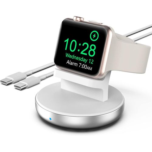 Chargeur Sans Fil Compatible Avec Apple Watch Series 9/8/Se 2/7/6/Se/5/4/3 ¿ Station De Charge Magnétique ¿ Support De Chargeur De Montre Portable Avec Usb C To Usb C Câble De Charge
