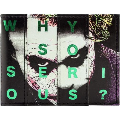 The Joker Why So Serious Portefeuille Bi-Fold Porte-Id & Porte-Cartes, Noir[L588]