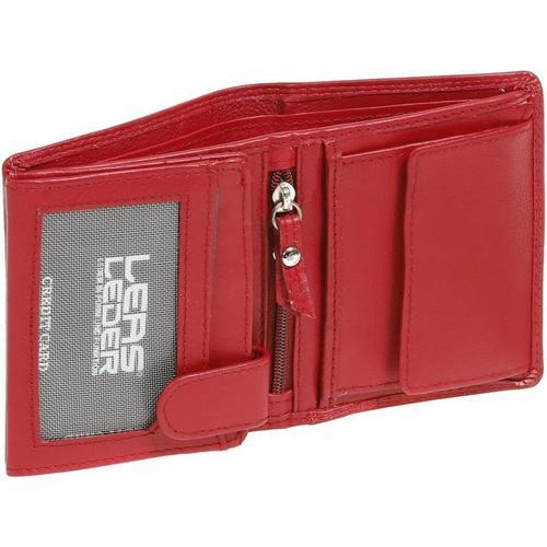 Portefeuille Pour Homme, Cuir Véritable, Rouge Mini-Edition''[L688]