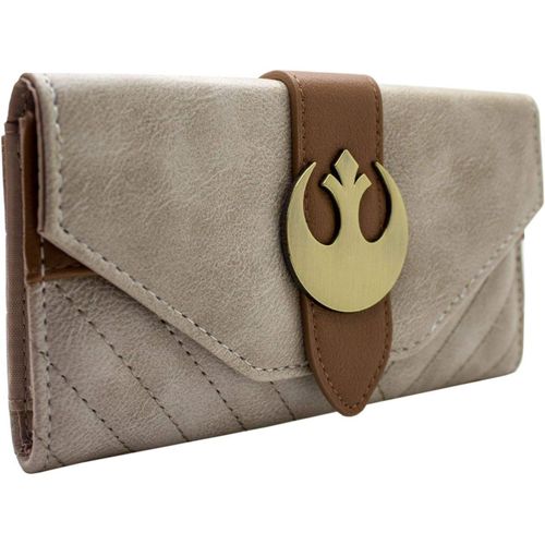 Star Wars Tenue De Rey Emblème Rebel Porte-Monnaie/Portefeuille Pochette Poche À Monnaie & Porte-Cartes, Marron[L531]