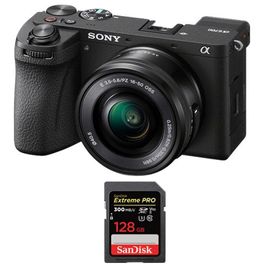 Appareil photo sans miroir Sony a6700+objectif Sony E PZ 16-50mm F 3.5-5.6 OSS+SanDisk 128Go Extreme Pro SDXC UHS-II U3 300 Mo/s