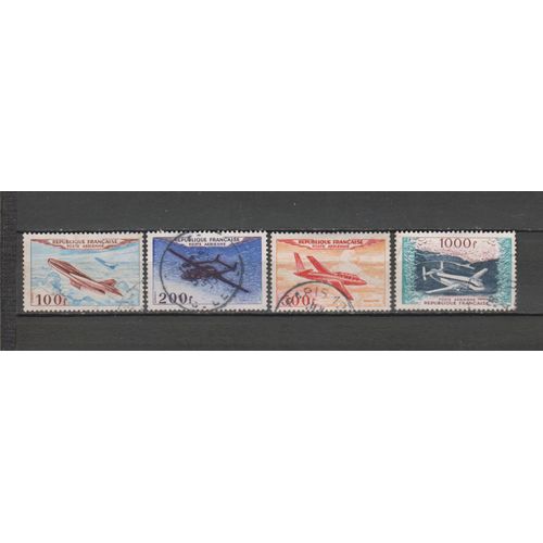 France Pa N° 30 À 33 Timbres Obliteres De 1954 Cote : 40 €