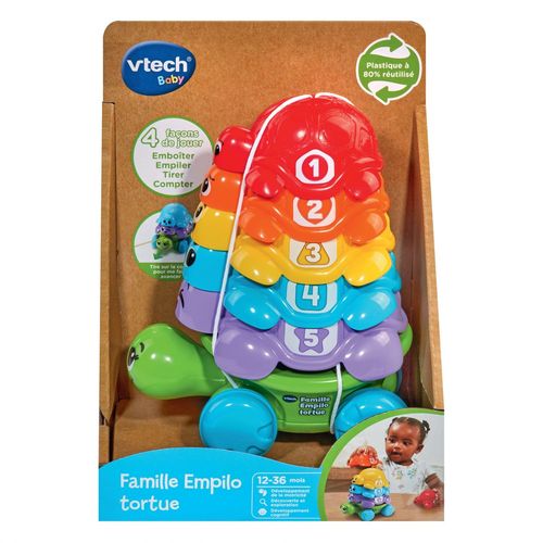 Vtech Baby Famille Empilo Tortue (Plastique Reutilise)