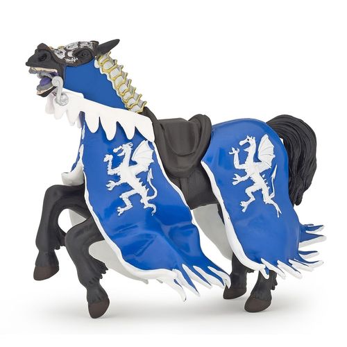 Medieval Et Fantastiques Cheval Du Roi Au Dragon Bleu