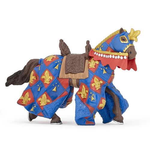 Medieval Et Fantastiques Cheval Bleu Fleur De Lys