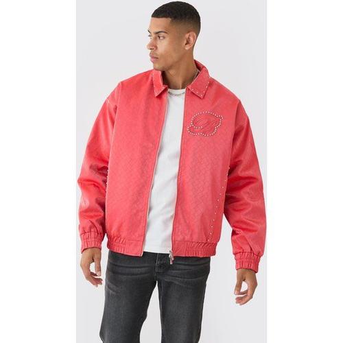 Bomber Oversize Homme - Rouge - Xl, Rouge