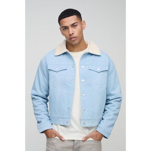 Veste Oversize Courte En Polaire Homme - Bleu - Xl, Bleu