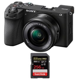 Appareil photo sans miroir Sony a6700+objectif Sony E PZ 16-50mm F 3.5-5.6 OSS+SanDisk 256Go Extreme Pro SDXC UHS-II U3 V90 300 Mo/s