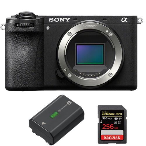 Appareil photo sans miroir Sony a6700+batterie Sony NP-FZ100+SanDisk 256Go Extreme Pro SDXC UHS-II U3 V90 300 Mo/s