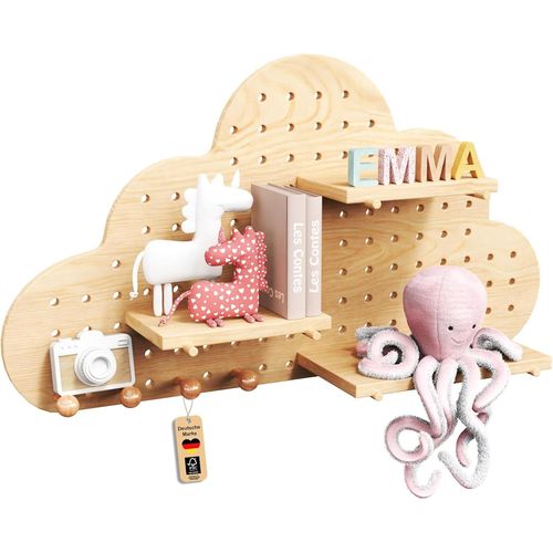 Étagère Murale Pour Chambre D'enfant|Étagère Flottante|Étagère Flottante En Bois Massif-Bibliothèque Décorative Toniebox|Organiseur Mural,Garde-Robe.[Y983]