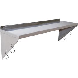 Étagère Murale Inox Rangement Cuisine Pose Murale Cadre Triangulaire Structure Robuste Pour Restaurant,Café,Bar,Maison,Salle,Cuisine,Buanderie,Garage (100 * 30 Cm).[Y1090]
