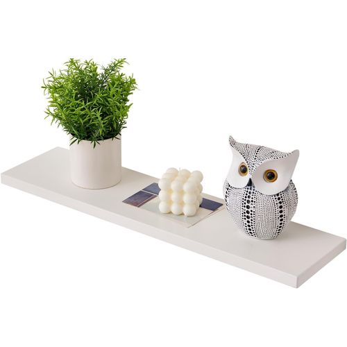 Étagère Flottante En Chêne Massif Blanc De 60 Cm,Étagère Murale Pour Radiateur,Étagère D'affichage Pour Salon,Cuisine,Chambre À Coucher.[Y629]