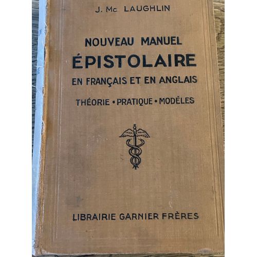 Nouveau Manuel Episolaire En Français Et Anglais De J.Mc.Laughlin