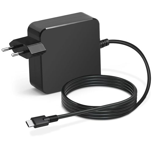 65W USB C Chargeur pour Ordinateur Portable,Chargeur de Type C pour ASUS Zenbook, Lenovo ThinkPad Yoga, HP Chromebook, MacBook Pro/Air, Acer Chromebook, Google, Samsung,avec Câble d'alimentation 1.8M