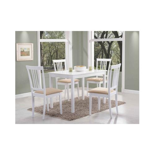 Table Rectangulaire 6 Personnes - Fiord - 110 X 70 X 74 Cm - Blanc