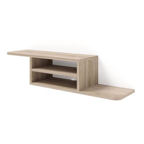 Meuble Tv Suspendu "Dedal" - Marron - L 90 Cm