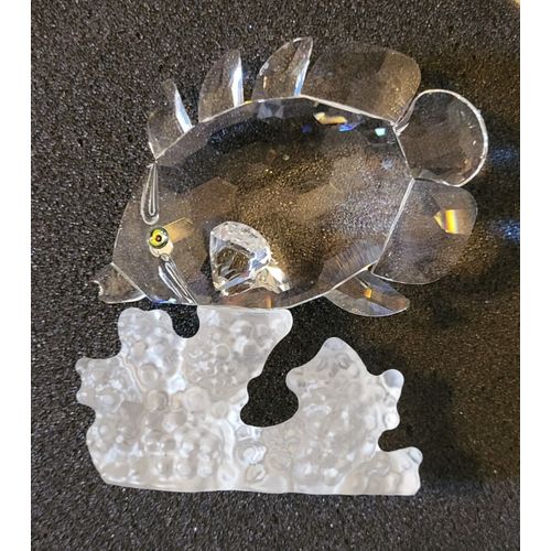 Figurine Swarovski Poisson Papillon Sur Corail / Butterfly Fish On Coral