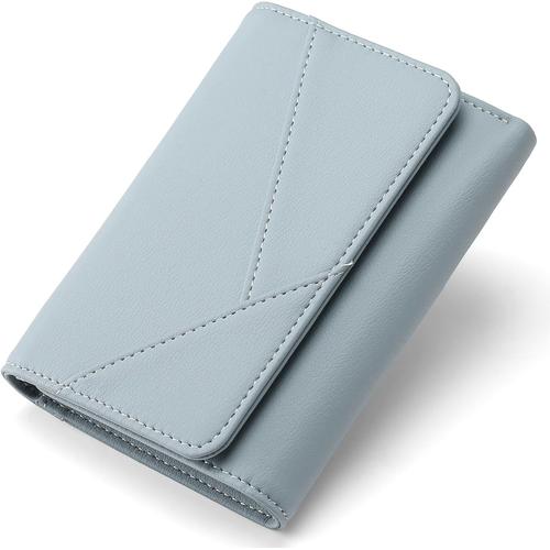 Portefeuille Femme en Cuir Porte Monnaie Femme RFID Porte Carte Femme Multi-Compartiments Porte Chequier Femme avec 15 Fentes pour Cartes et Pochette Zippée pour Pièces de Monnaie