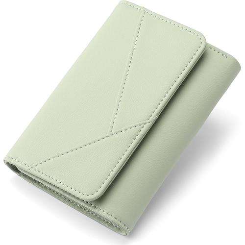 Portefeuille Femme en Cuir Porte Monnaie Femme RFID Porte Carte Femme Multi-Compartiments Porte Chequier Femme avec 15 Fentes pour Cartes et Pochette Zippée pour Pièces de Monnaie