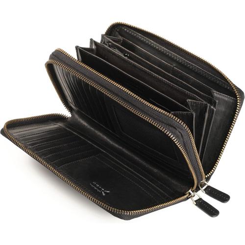 Grand Portefeuille Femme Cuir,Porte Monnaie Femme Cuir,Porte Carte Femme Grande Capacité,Porte Feuilles pour Femme RFID,Porte Chequier Femme Fait Main,Idee Cadeau Femme Original.