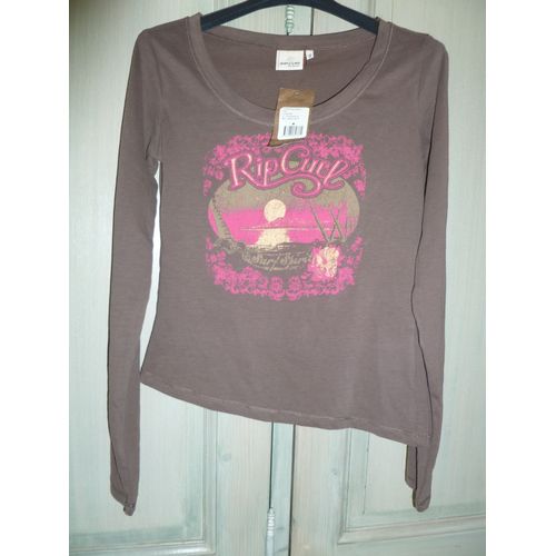 T-Shirt / Sweat Manches Longues Marron Neuf Taille 36 Marque : Rip Curl