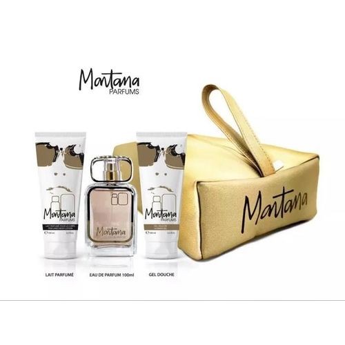 Montana Coffret Montana Eau De Parfum 100ml + Lait Parfumée 100ml + Gel Douche 100ml 