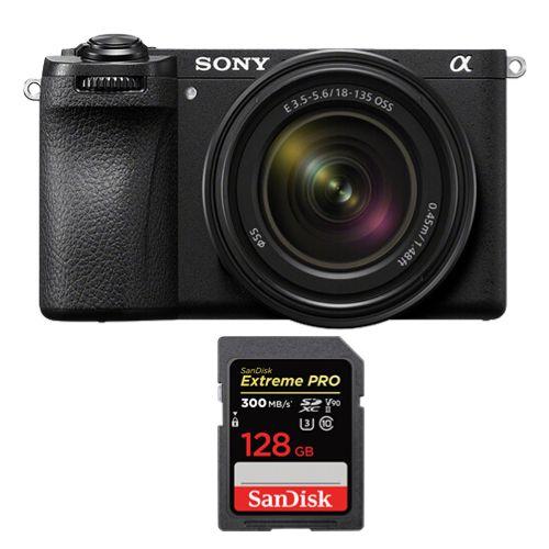 Appareil photo sans miroir Sony a6700+objectif Sony E 18-135mm F 3.5-5.6 OSS+SanDisk 128Go Extreme Pro SDXC UHS-II U3 300 Mo/s