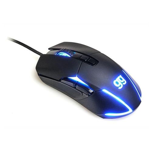 iggual TOURMALINE - Souris - ergonomique - RGB, 7200 DPI, jeu - droitiers et gauchers - optique - 7 boutons - filaire - USB - noir
