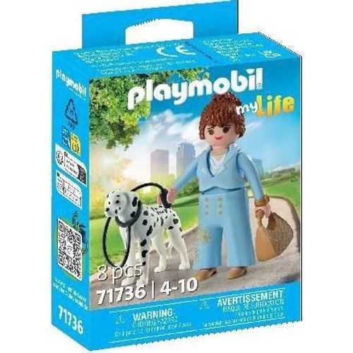 Playmobil My Life 71736 - Femme d'affaires avec son Dalmatien
