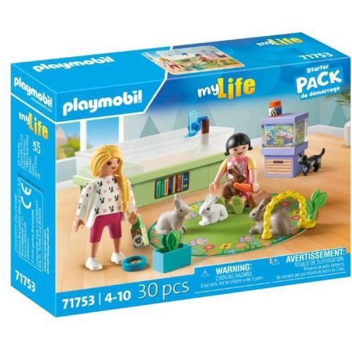 Playmobil My Life 71753 - Animalerie Avec Enclos À Lapins Et Tapis De Jeux - Starter Pack