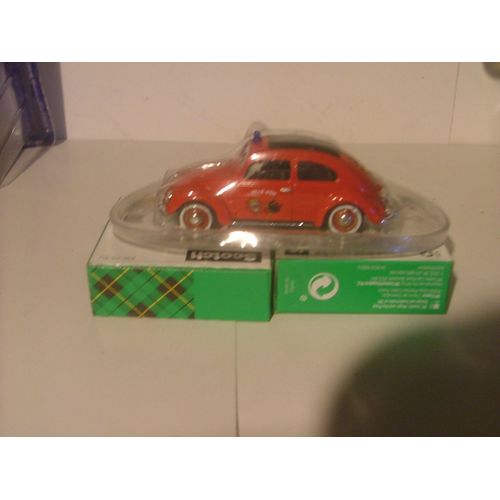 Pompiers 1/43 Voiture Solido Vw Volkswagen Coccinelle 1950 Ville D'eu