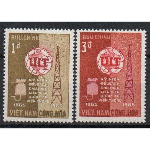 Vietnam Timbres Union Internationale Des Télécommunications 1965