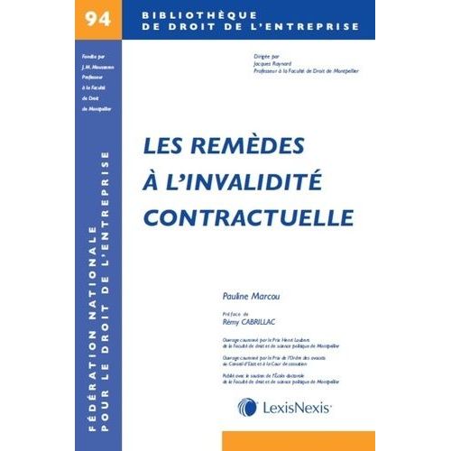 Les Remèdes Contre L'invalidité Contractuelle