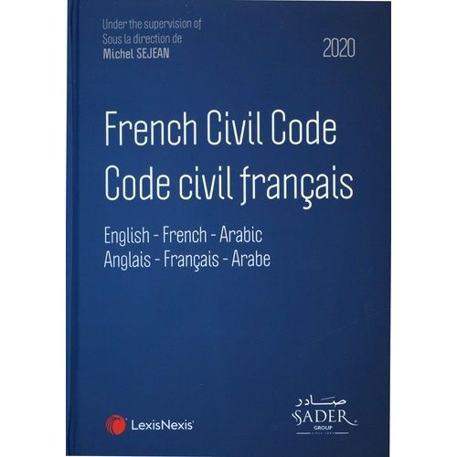 Code Civil Français - Edition Français-Anglais-Arabe