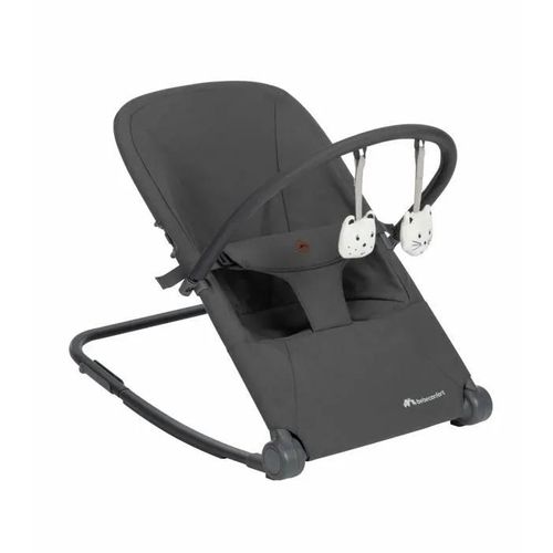 Bebeconfort Aster, Transat Ultra Plat, Ajustable, 2 Positions D'inclinaison, Arche Incluse, De 0 À 3 Ans (15kg) Mineral Graphite