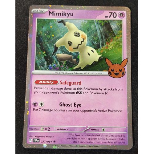 Pokemon Mimiqui ( Mimikyu ) Holo Halloween