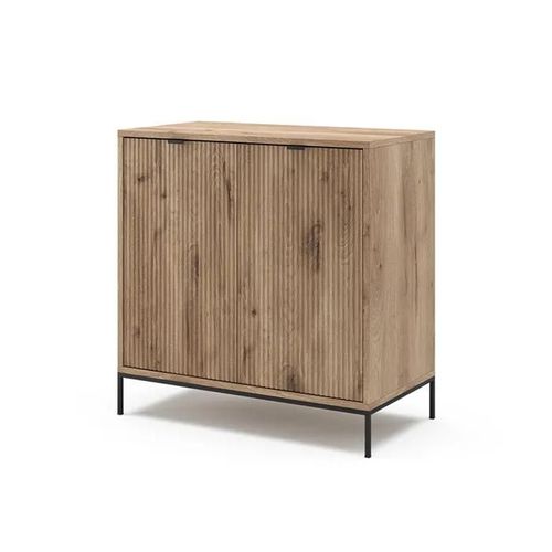 Commode Eliza, 42x81.2cm Avec 2 Portes, Chêne Viking, Vicco
