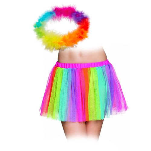 Kit Accessoires Multicolore Arc-En-Ciel Adulte