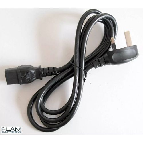 Cable alimentation fOXCONN secteur 220-240V avec fusible 10A - UK POWER cable 120cm environ
