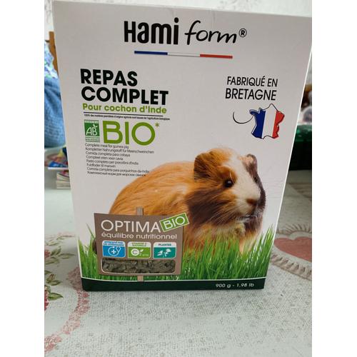 Boîte Repas Complet Pour Cochon D’Inde Bio Marque Hami Form De 900 G