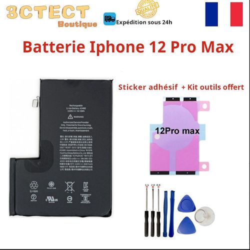 Batterie Interne Compatible Iphone 12 Pro Max Sticker Adhésif + Outils Offert
