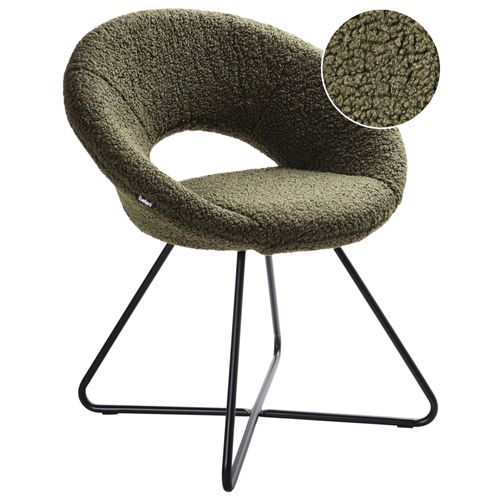 Chaise De Salle À Manger Rachel Bouclé Vert
