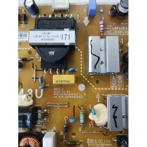 N° 65 Carte Alimentation pour TV LG 43UJ630V EAX67209001(1.5) EAY6452950