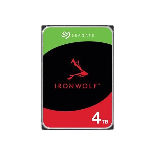 Seagate IronWolf ST4000VN006 - Disque dur - 4 To - interne - SATA 6Gb/s - 5400 tours/min - mémoire tampon : 256 Mo - avec 3 ans de Seagate Rescue Data Recovery